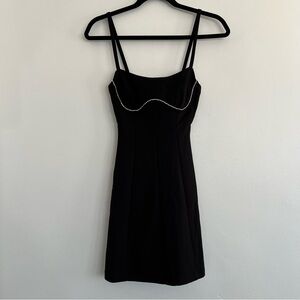 NWT Princess Polly Lunara Mini Dress Black US 2 / AU 6